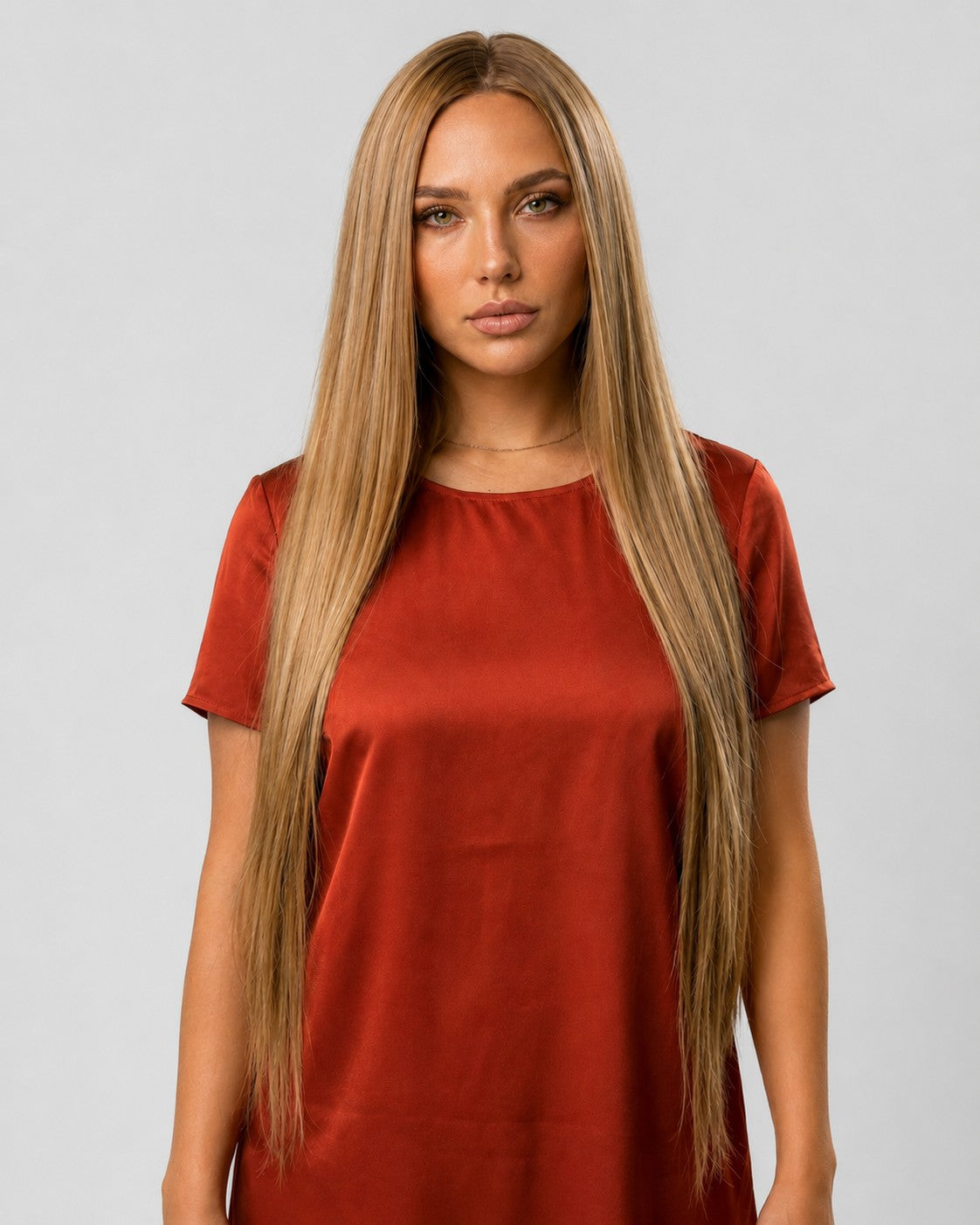 Premium Synthetic Full Wig with Skin Mary 34" 