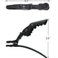 CROCO CLIPS 6 PACK - BLACK