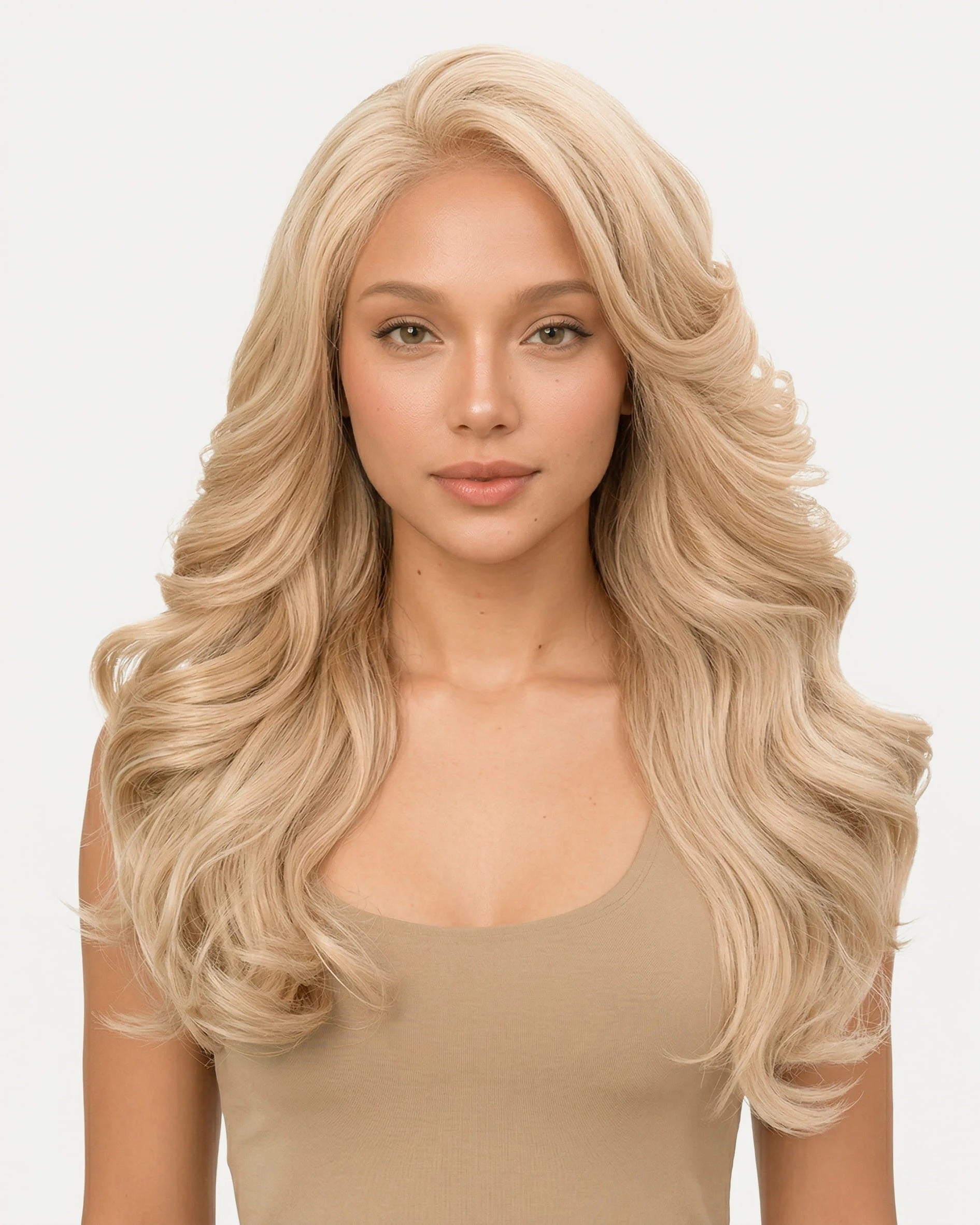 Premium Synthetic Full Wig With Skin Lyla 21"