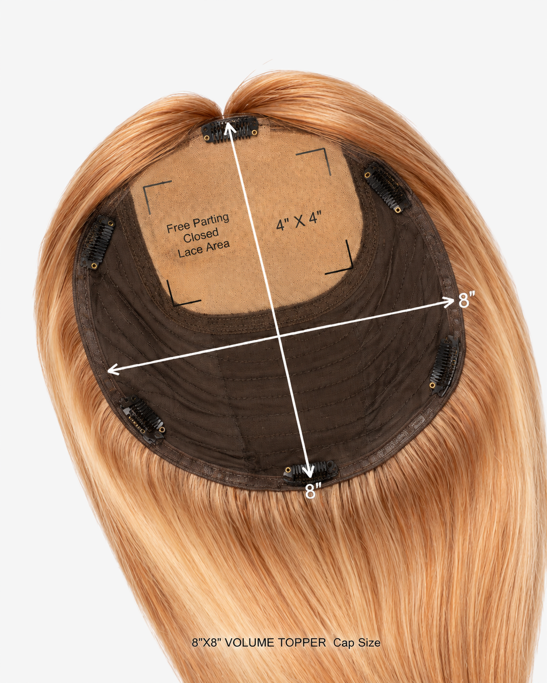 Aura Volume Hair Toppers Sun Kissed Peach #SP