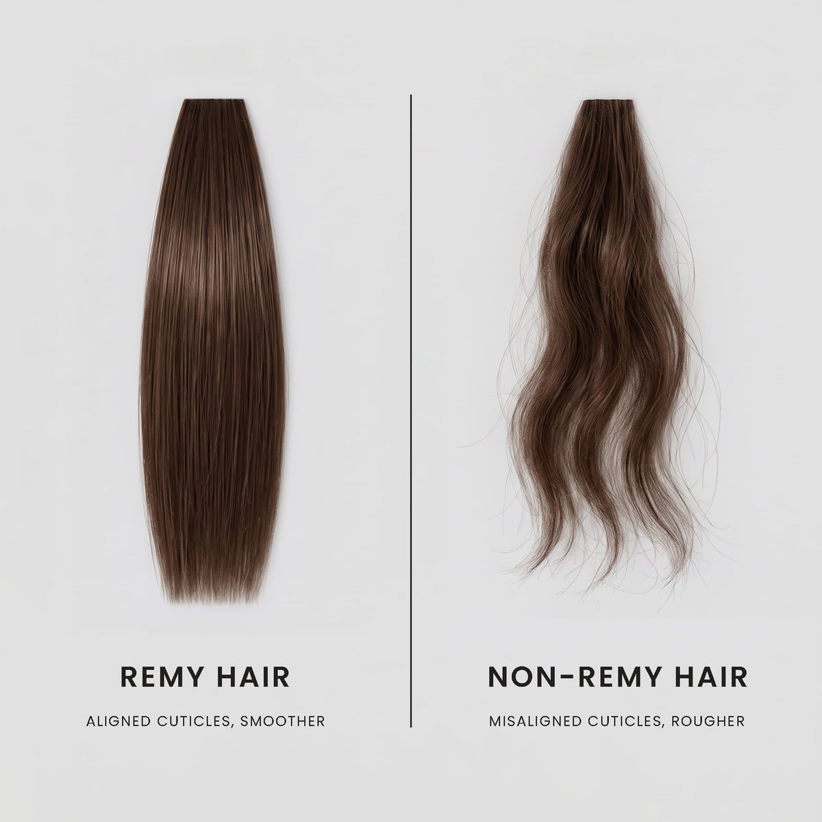 Morado Hair Remy vs non remy comparison