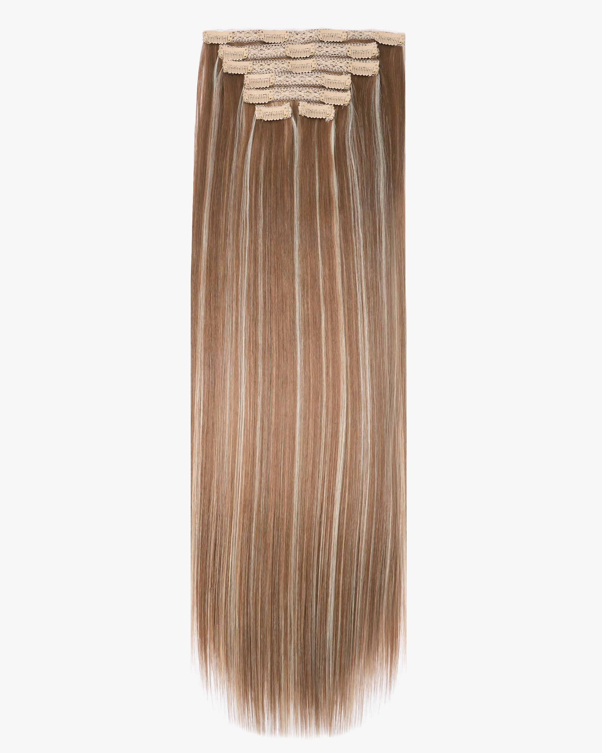 Premium Synthetic Clip-In Extension Silky Straight