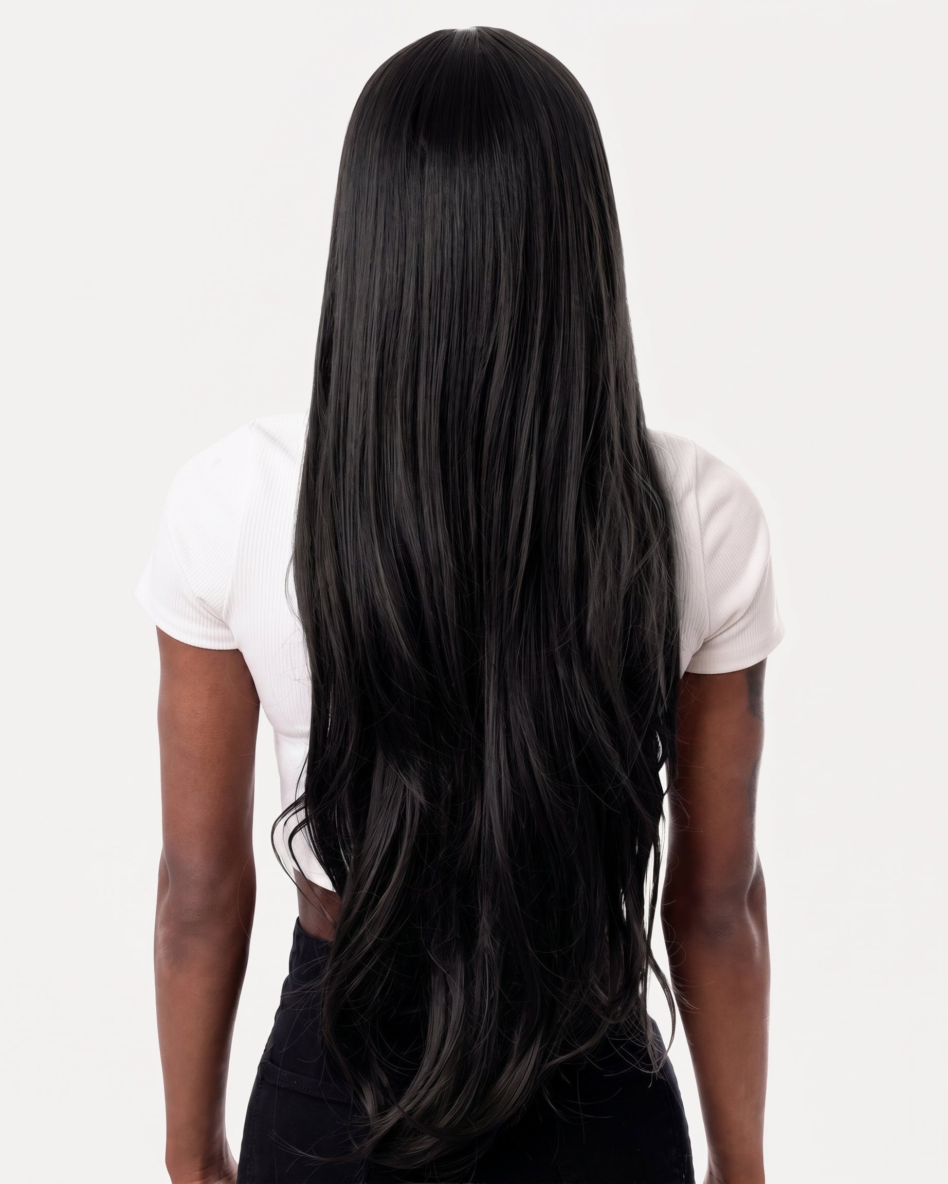 Premium Synthetic Full Wig Naty 31"_back