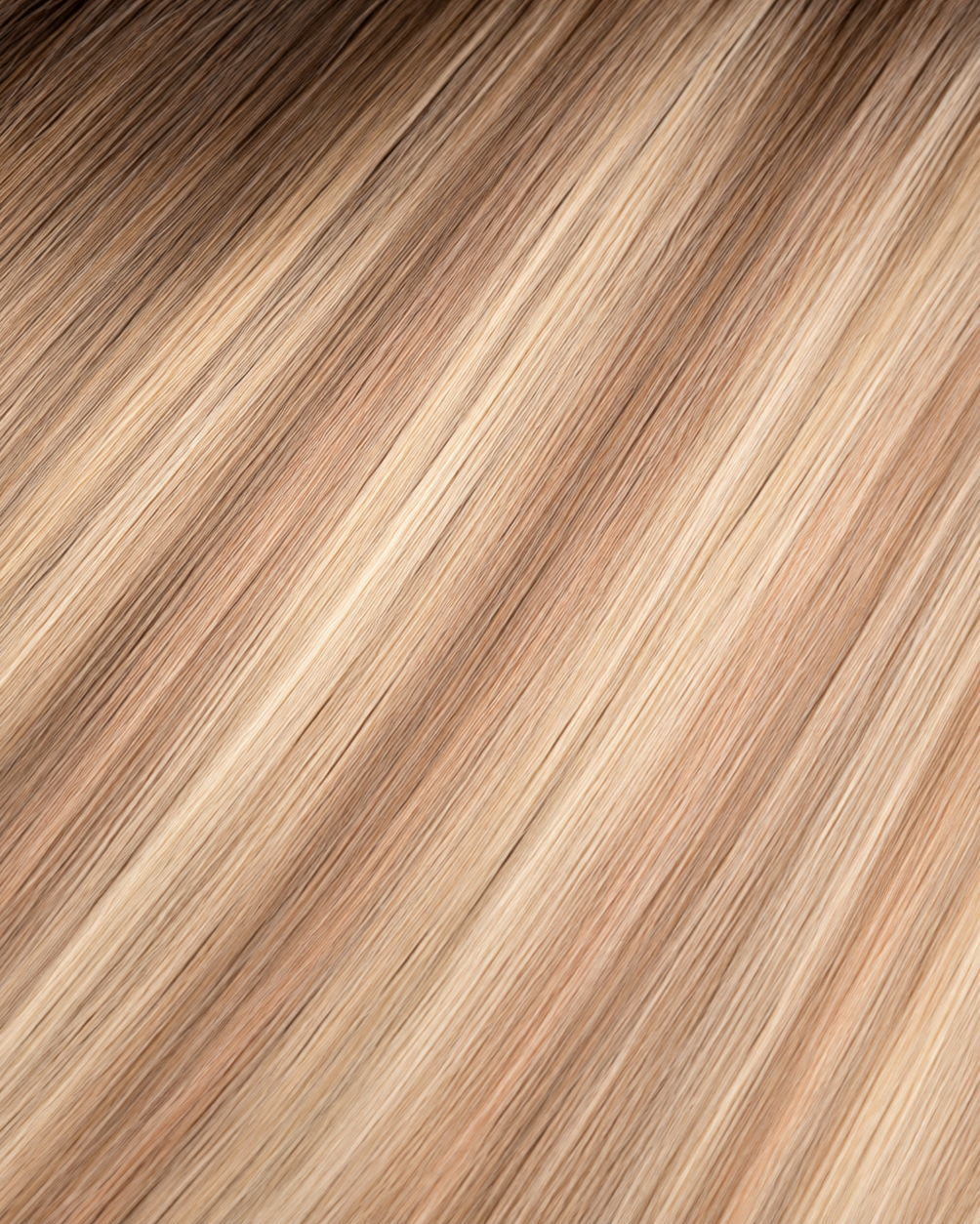 Premium Volume Toppers Brown Rooted Rose Honey Blonde #R4S76