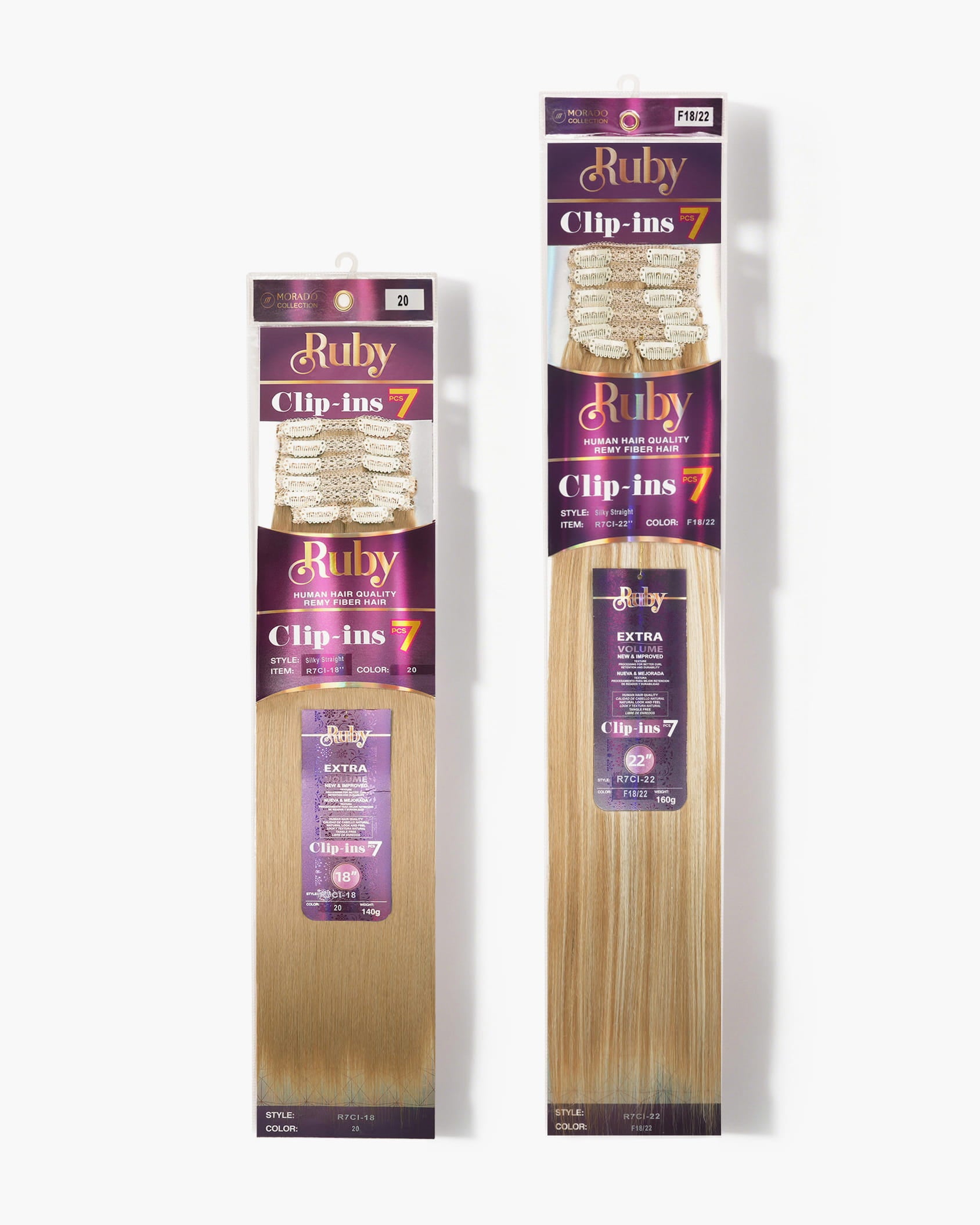 Ruby Premium Synthetic Clip-In Extension Silky Straight