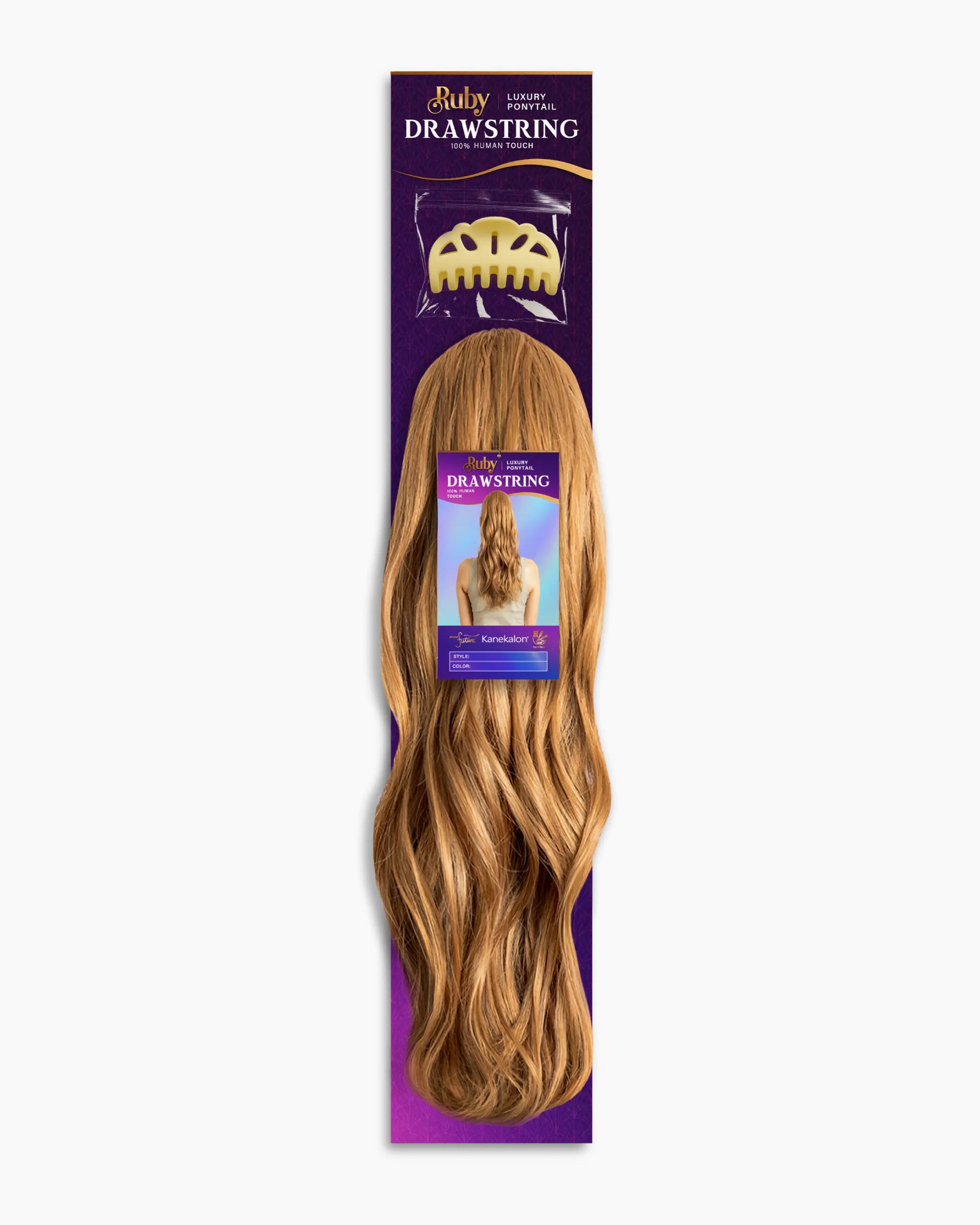Premium Synthetic Drawstring Ponytail Sky 19"