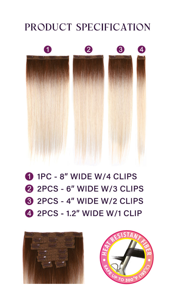 RUBY SILKY STRAIGHT CLIP IN 18