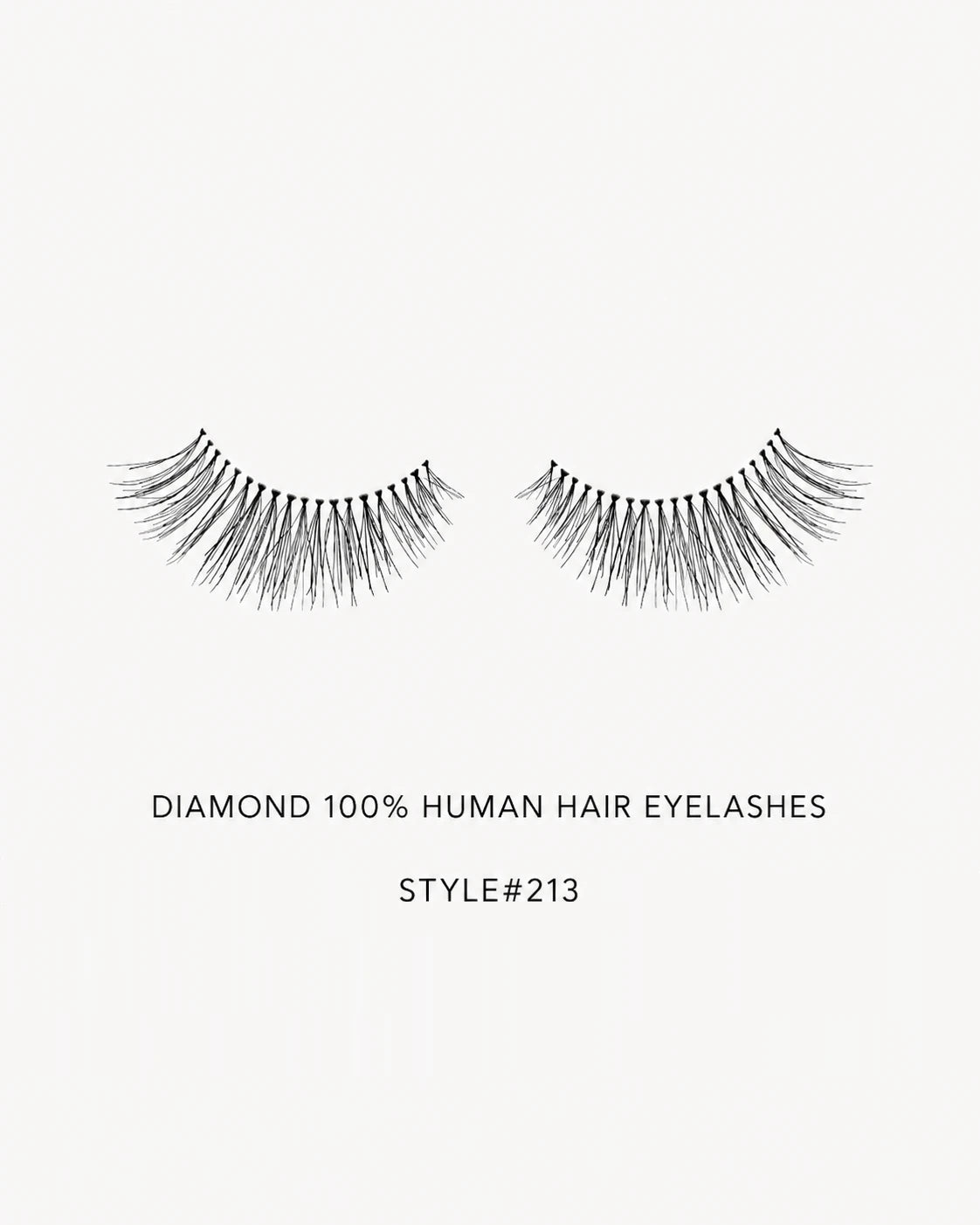 Human Hair Strip Eyelash Style 213