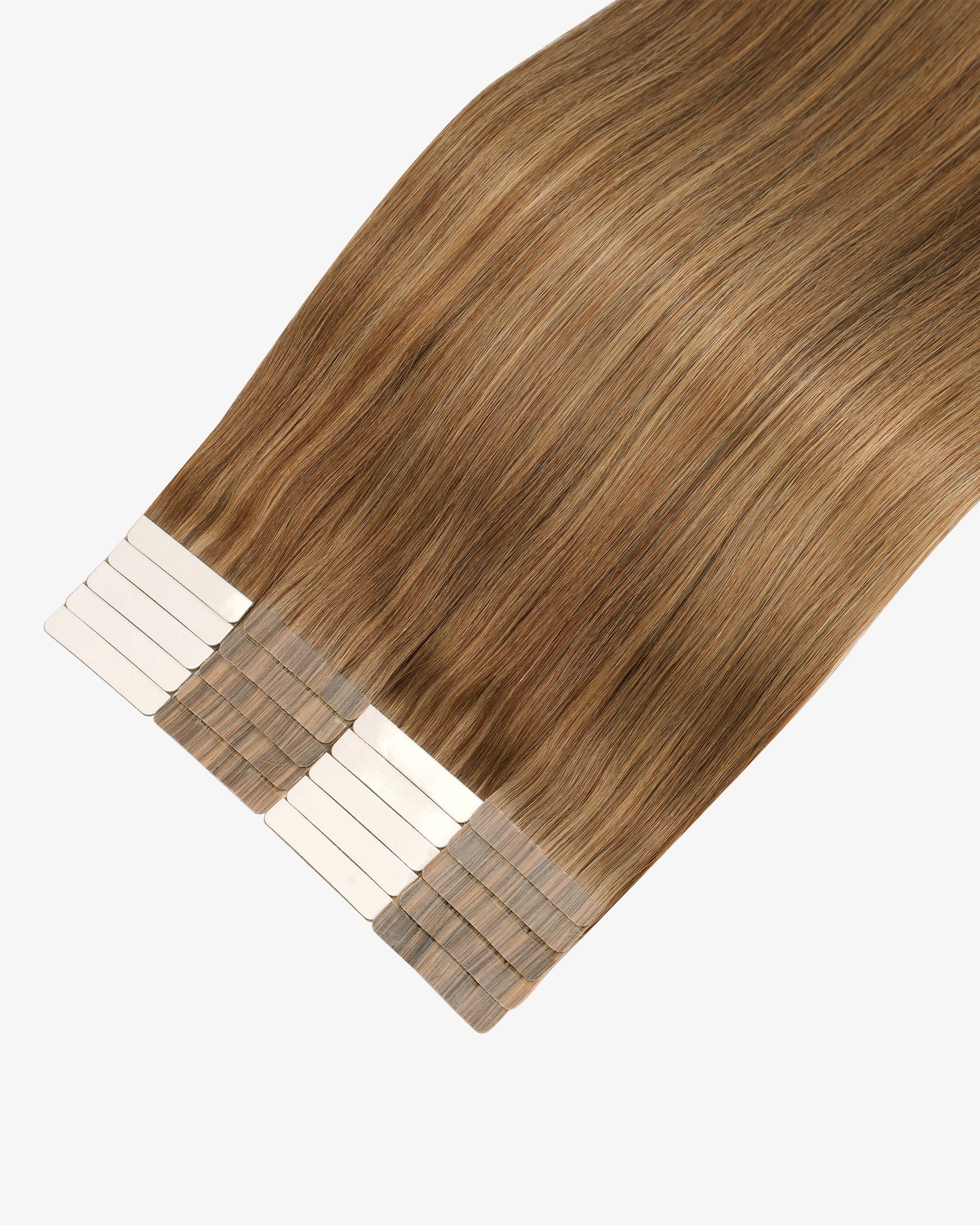 Tape-In Hair Extensions Medium Brown with Honey Blonde #4/27