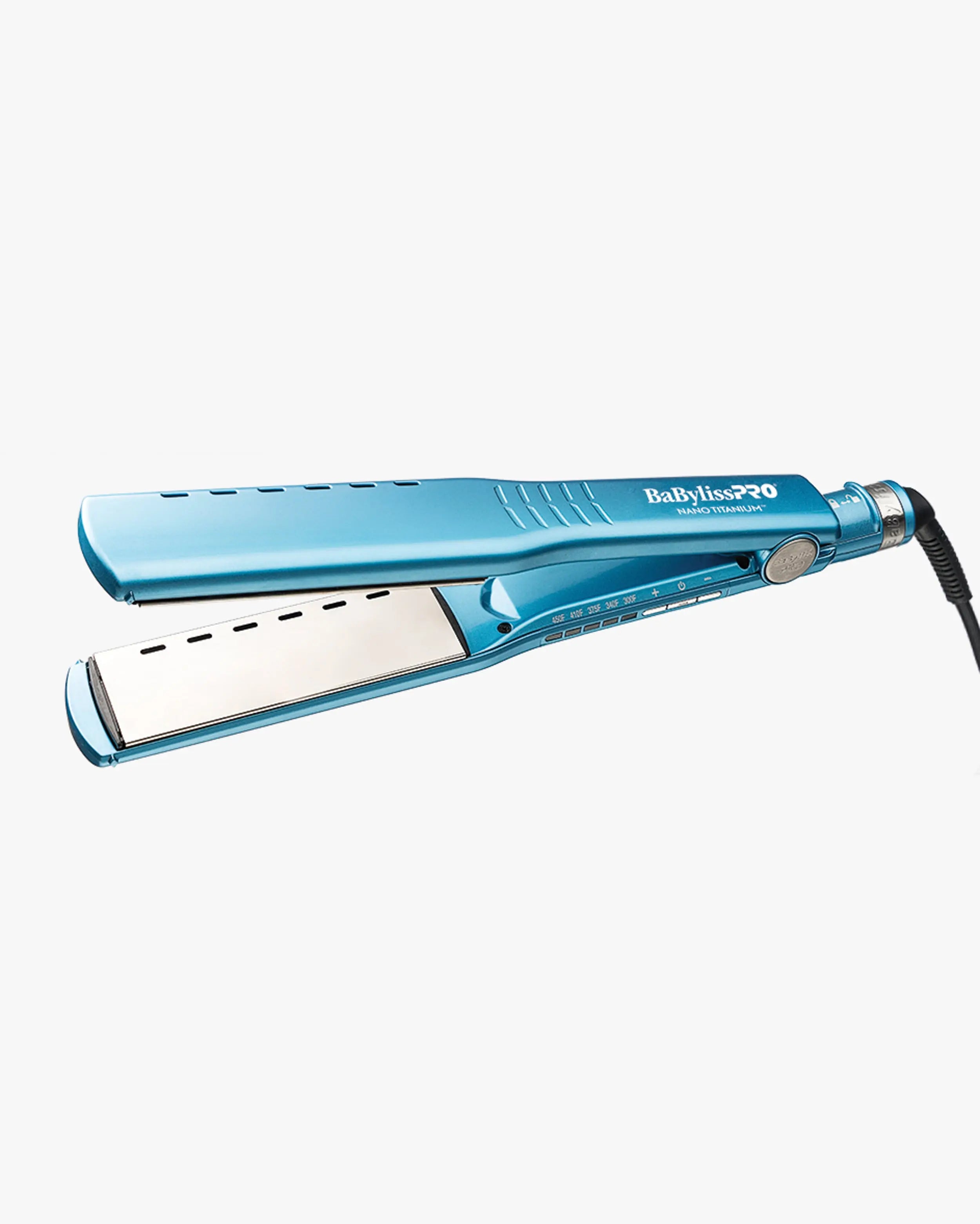 BaBylissPRO Nano Titanium 1.5” Vented Ionic Flat Iron – Wide Plate Hair Straightener for Fast, Smooth Styling