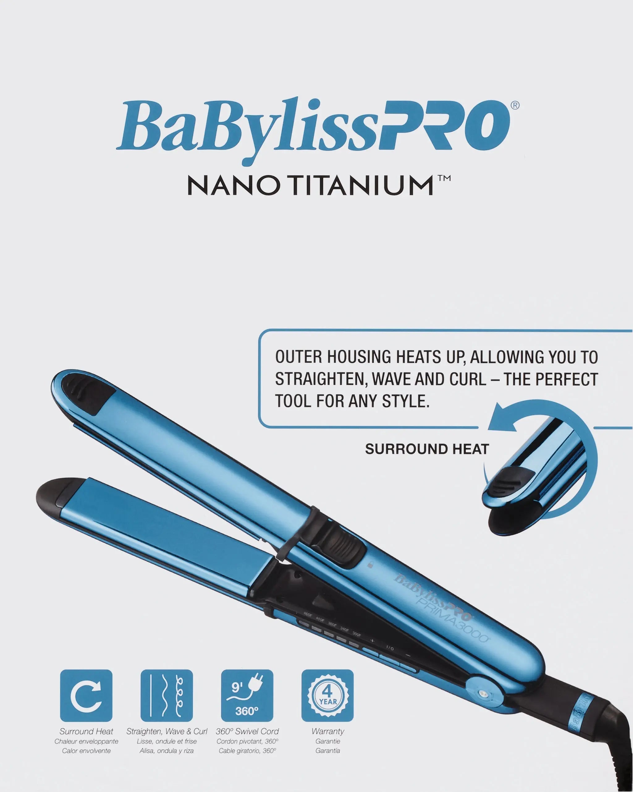 BaBylissPRO Nano Titanium Ltd Ed Prima3000 1.25