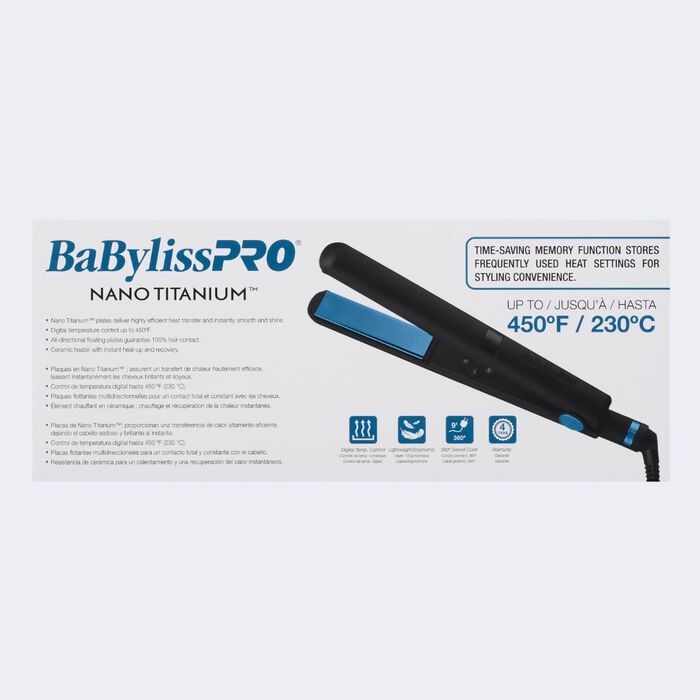 BABYLISSPRO NANO TITANIUM LTD ED 1" DIGITAL FLAT IRON