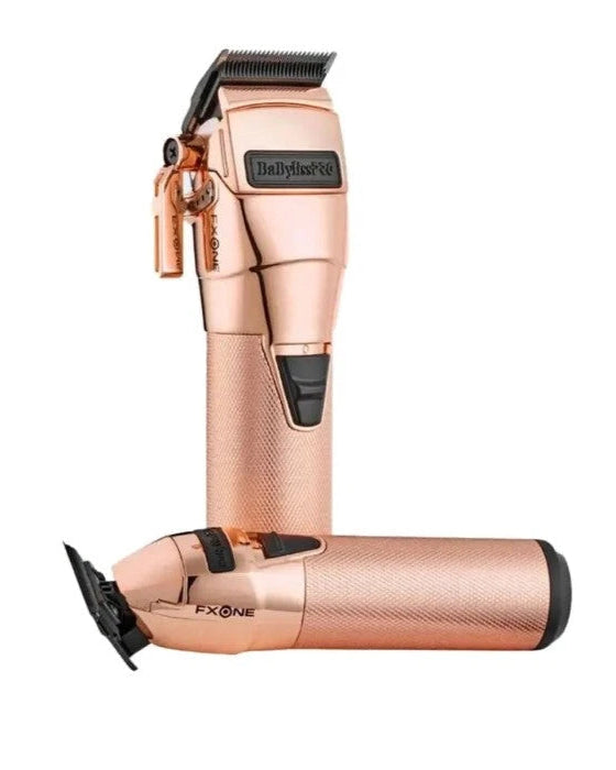 BaBylissPRO FXONE CLIPPER/TRIMMER PREPACK ROSE GOLD (Bonus! Free Dual Charger)